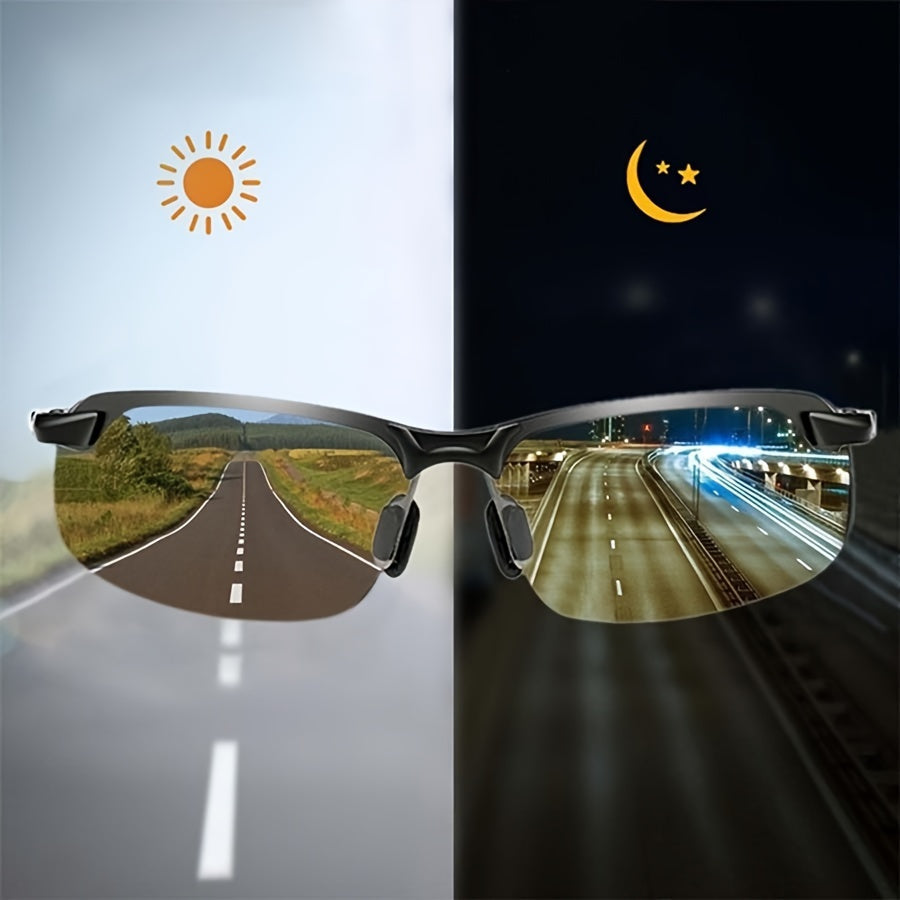 Zelftonende Bril met Polariserende Glazen UV400 | Dag en Nacht Zonnebril | Intelligente Lichtaanpassing voor Autorijden en Outdoor