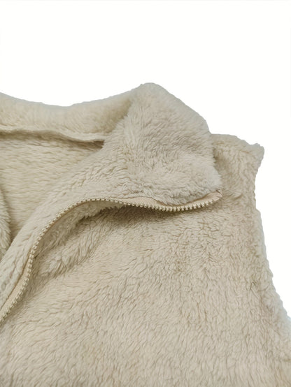 Teddy Gilet Zachte Jacc Voor Dames