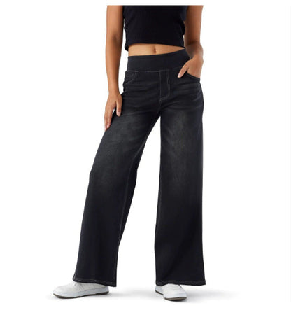 Dames Broek Wijd Model Stretch Denim
