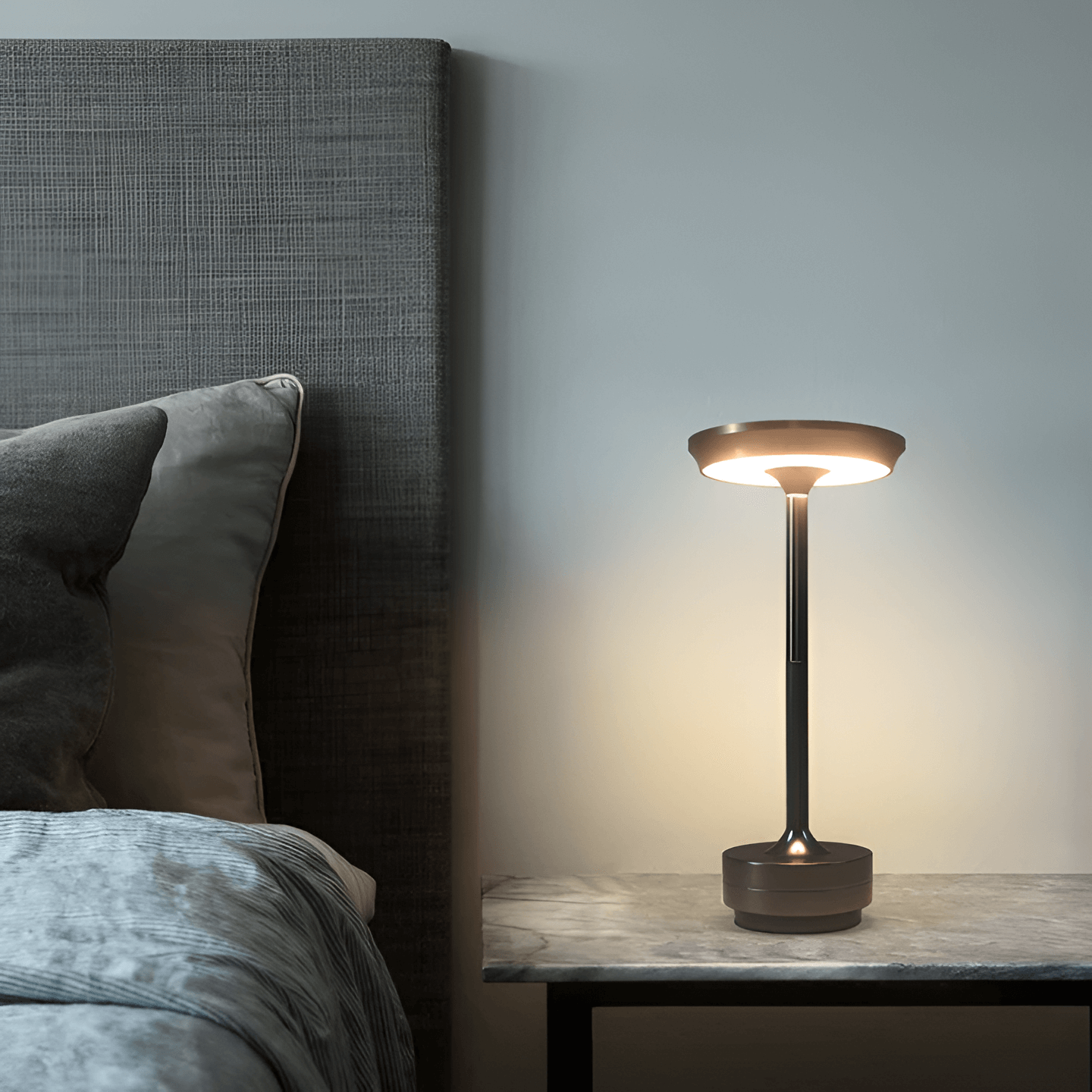 Draadloze tafellamp met touchbediening, dimbaar en oplaadbaar