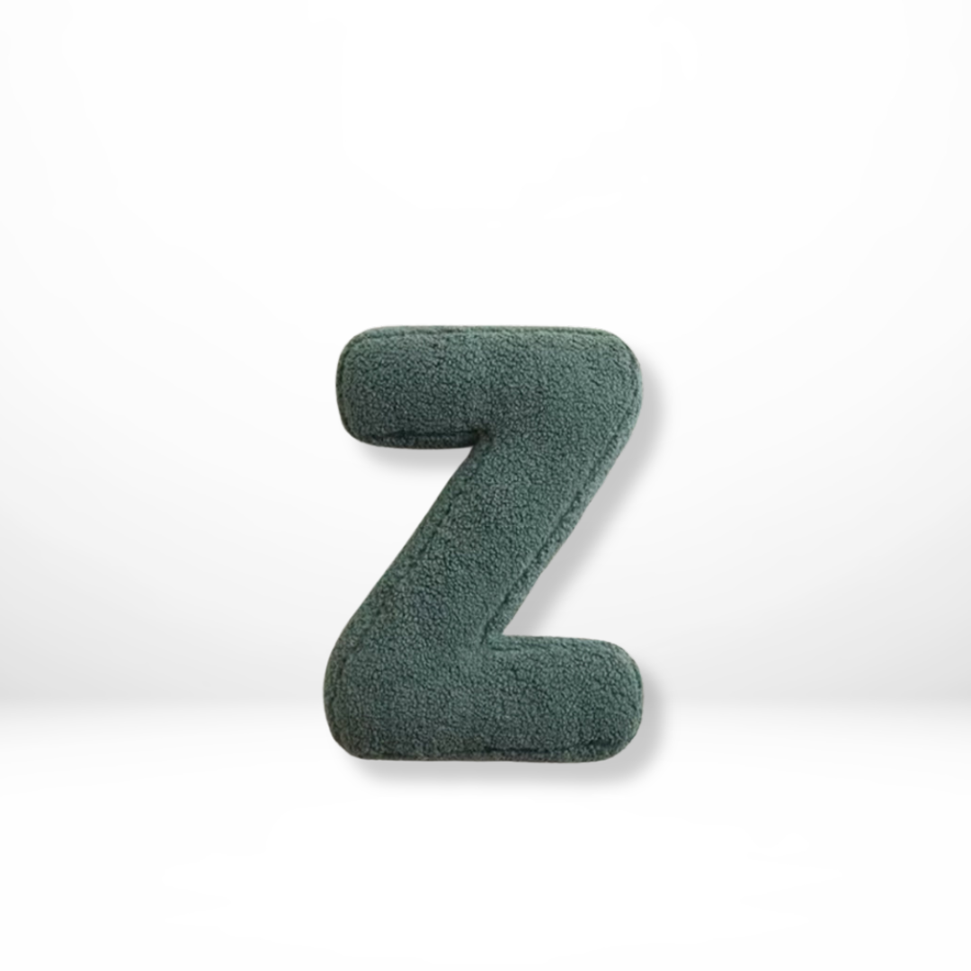 Alfabet Sierkussen Letter Fluweel A Tot Z 38x30cm