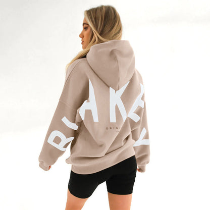 Dames Hoodie Capuchon Warm met Leuke Savannah Print
