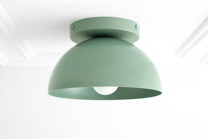 Minimalistische Plafondlamp Dome voor Compacte Ruimtes – Opbouwspot Beschikbaar in Meerdere Kleuren