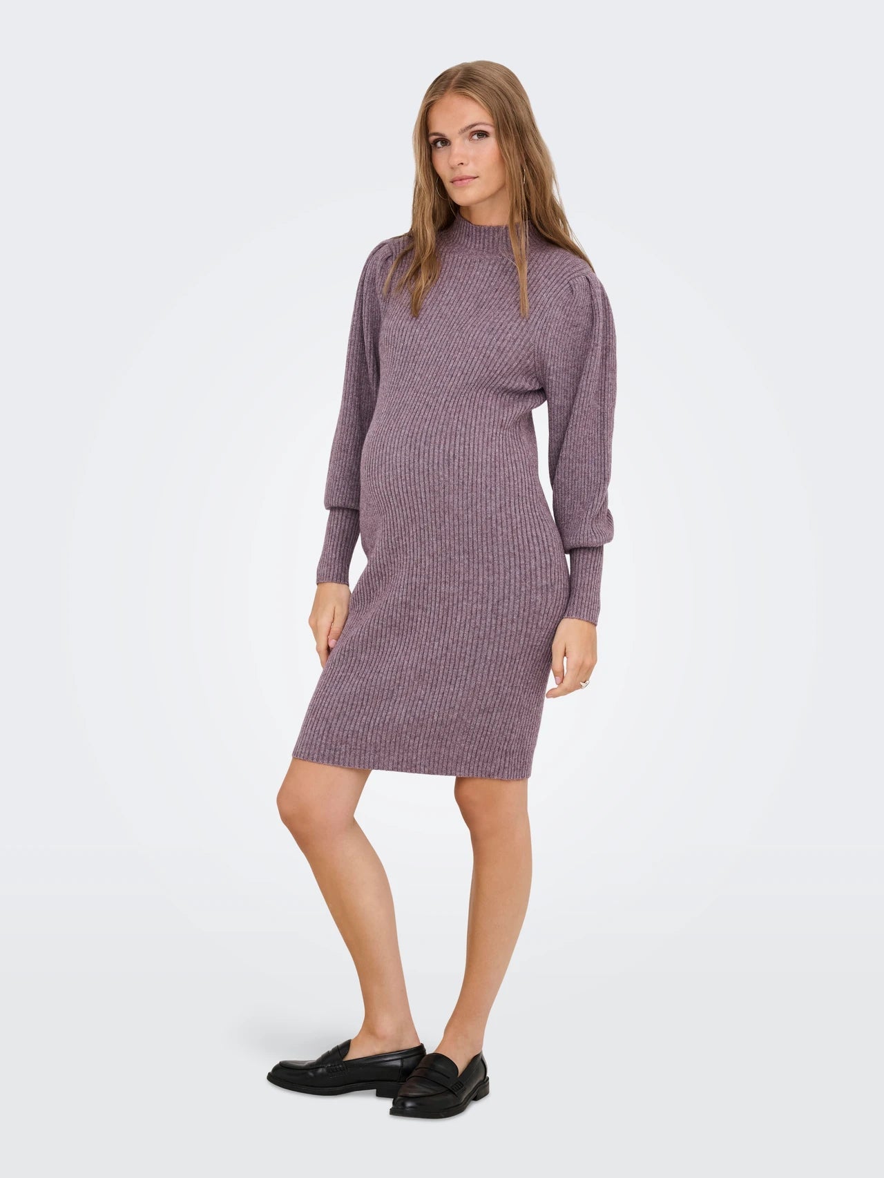 Zwangerschapsjurk Mini Damesjurk Hoge Hals Casual Stijl