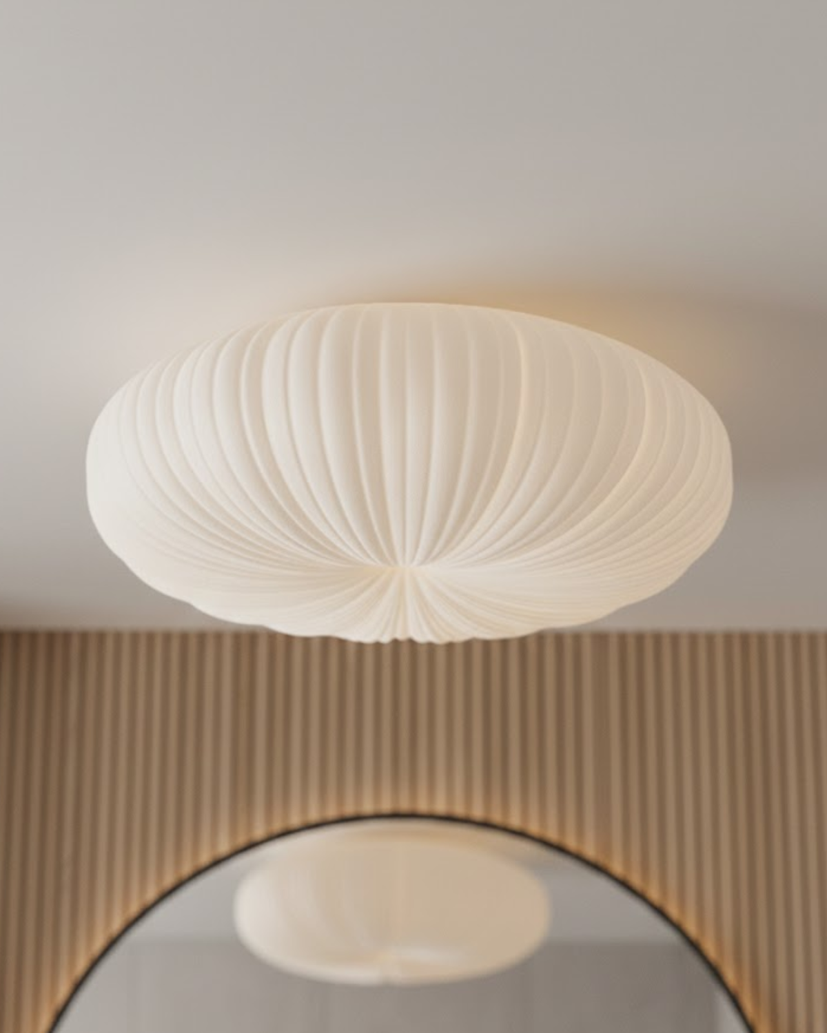 Moderne sculpturale plafondlamp met geïntegreerde LED – ronde design plafondverlichting in 23 40 en 50 cm