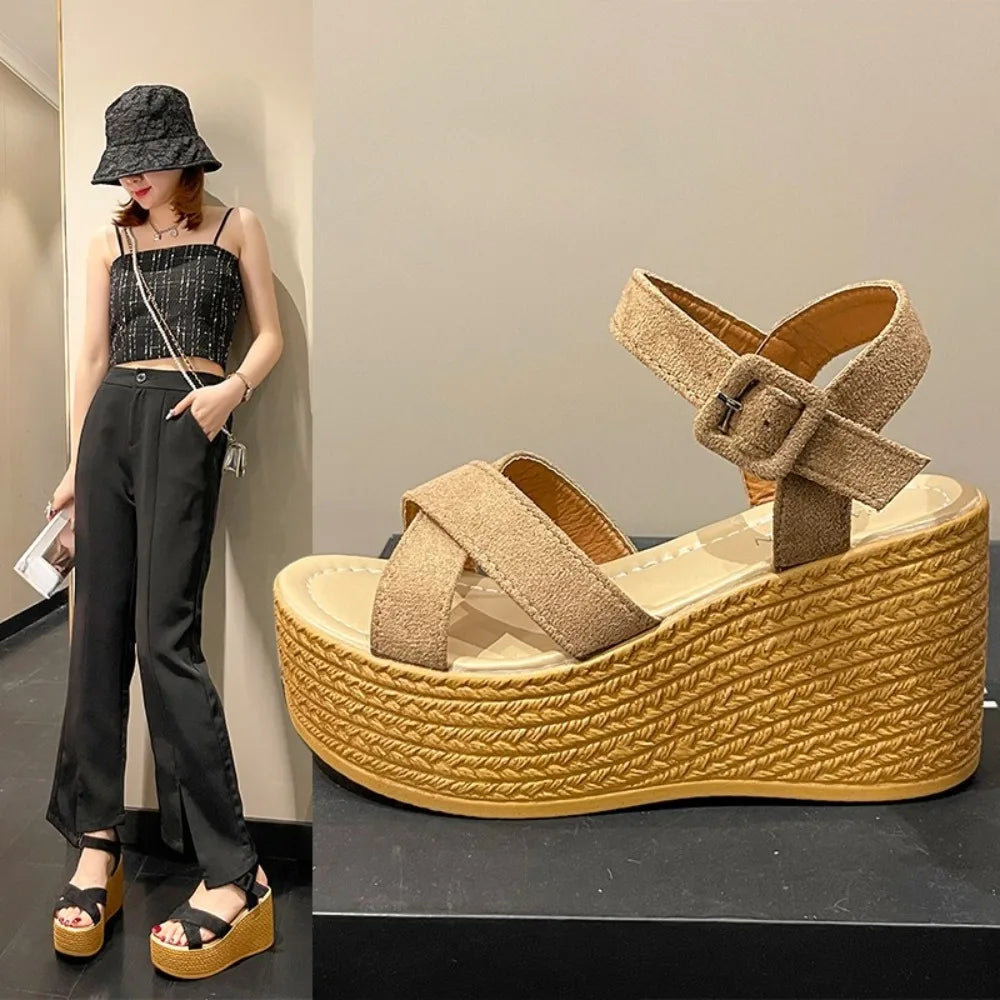 Hoge Hak Sandalen Zomer Elegant Comfortabel