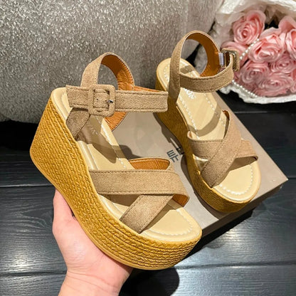 Hoge Hak Sandalen Zomer Elegant Comfortabel