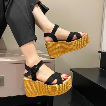Hoge Hak Sandalen Zomer Elegant Comfortabel