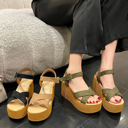 Hoge Hak Sandalen Zomer Elegant Comfortabel