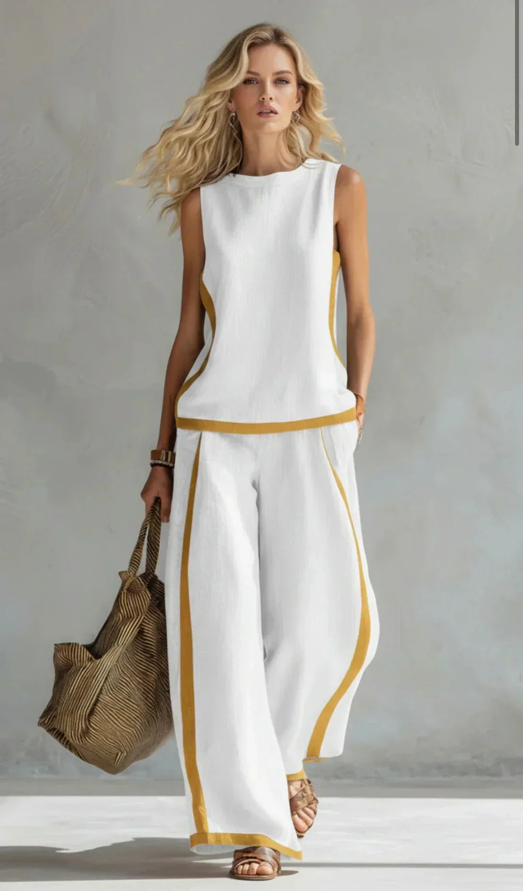Dames Set Gilet en Broek Elegant Pasvorm