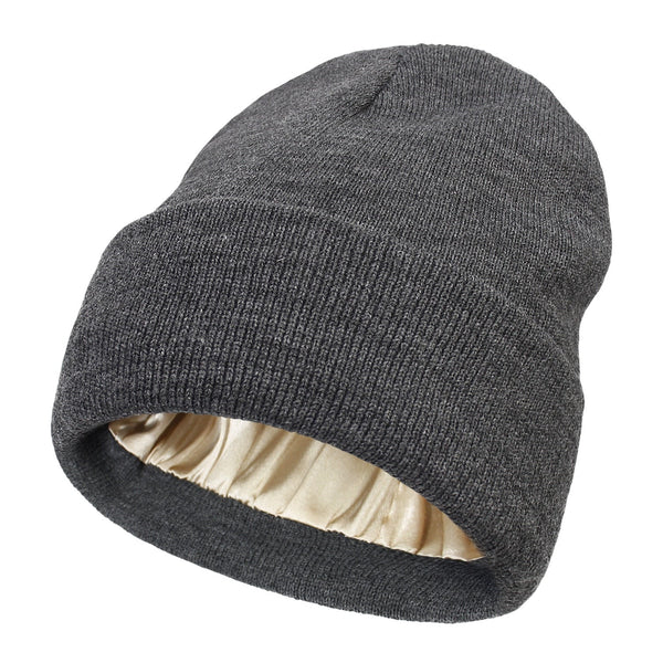 Zijden Wintermuts Dames Wol Voering Haarbescherming Ademend Windbestendig Warm Winteraccessoire Mode