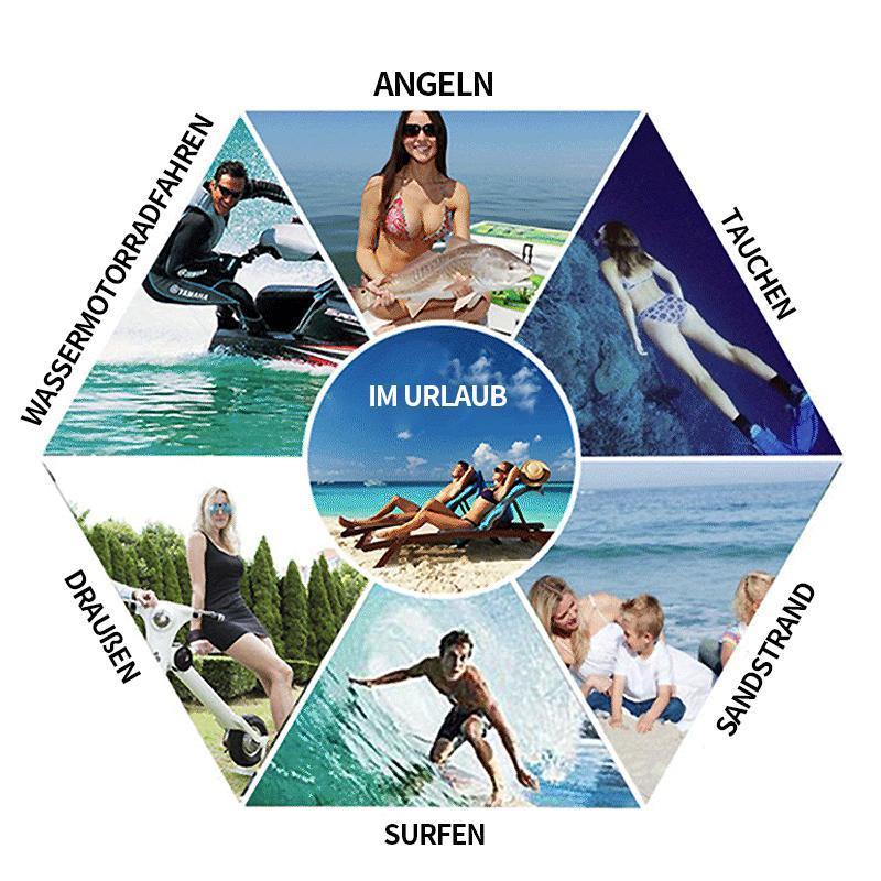 Waterdichte Drijvende Smartphonehoes – Touwtje – Universeel – Bescherming tot 30m Diepte – Zwemmen Snorkelen Strand – Geel Roze Oranje Blauw Groen