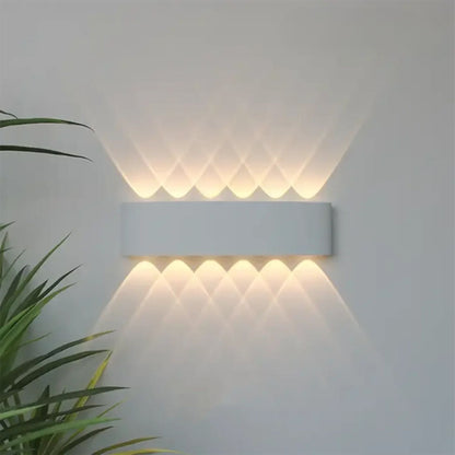 LED Wandlamp IP65 Binnen Buiten Gevellamp Patio Gang Up Down Light Zwart Wit