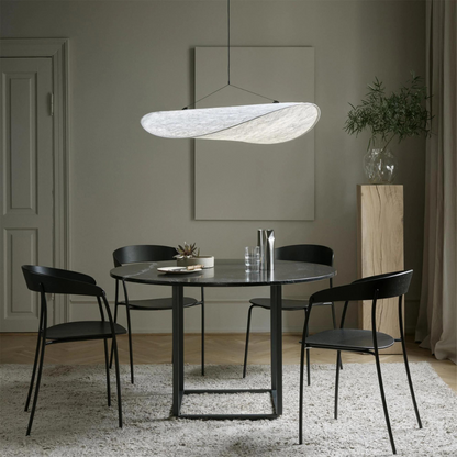 Hanglamp Japandi Handgeweven Zijde Wit Ø40 Ø60 Ø80 Slaapkamer Eetkamer