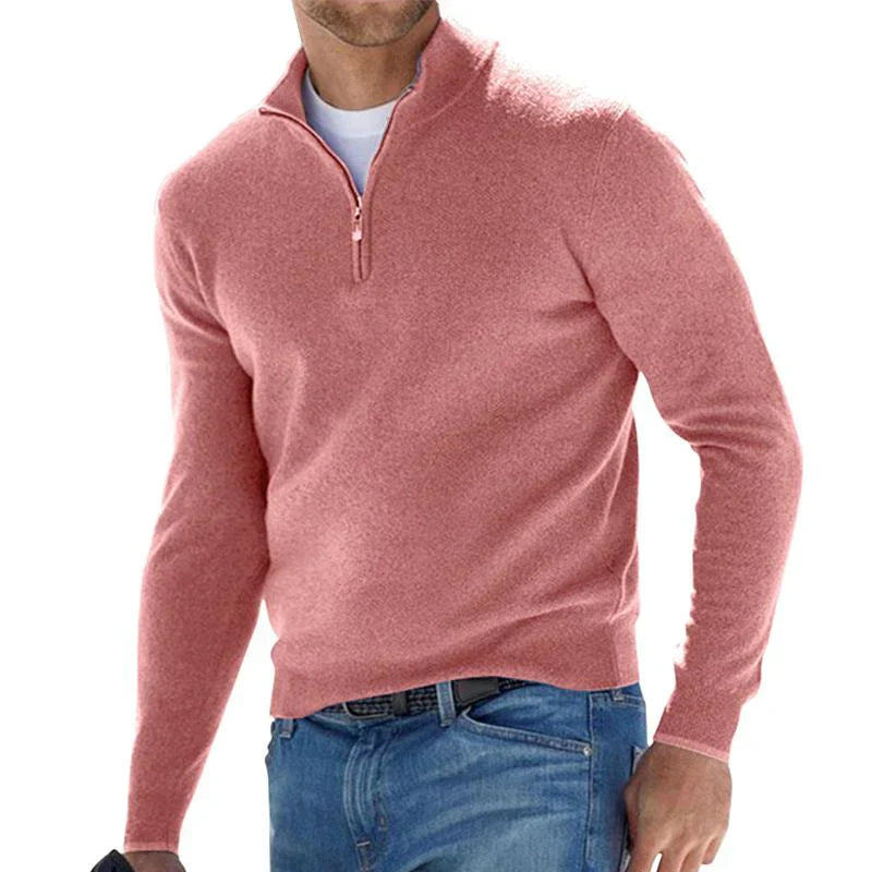 Katoenen Trui Half-Zip voor Heren en Dames