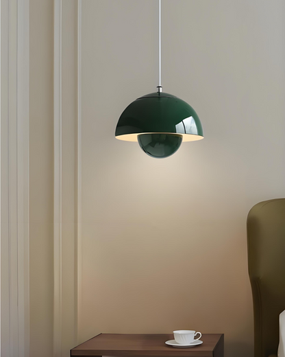 Minimalistische Hanglamp Wit Rond Design Scandinavisch Interieur Eetkamer Slaapkamer Woonkamer Sfeerverlichting