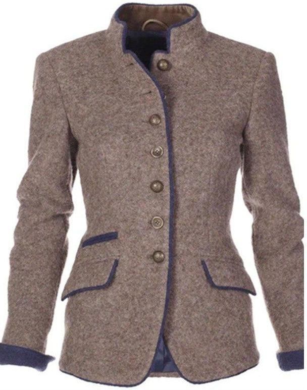 Luxe Lange Mouw Jas voor Dames - StudioMarella