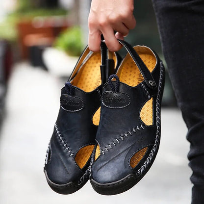 Leren Sandalen voor Mannen Klassiek en Robuust
