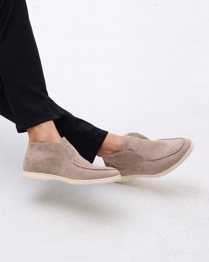 Heren Suède Slip On Loafers Middelhoge Schoenen
