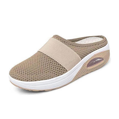 Orthopedische Pantoffels met Luchtkussen Ergonomische Instapschoenen Diabetesvoeten Ademend Mesh Extra Zacht Voetondersteuning Antislip Zool Dames Heren Indoor Outdoor Comfortschoenen