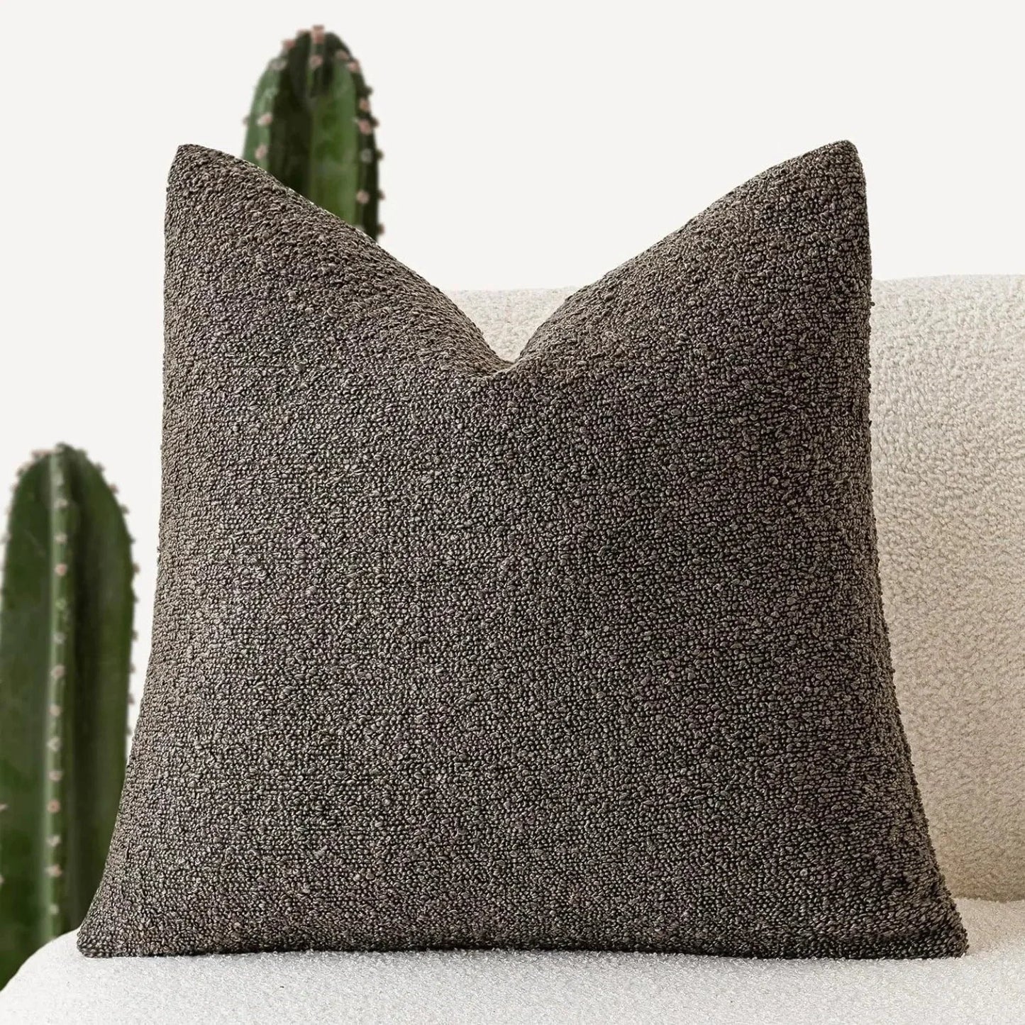 Kussenhoes Bouclé Luxe 45x45 Zacht Minimalistisch Design