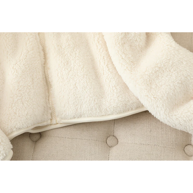 Sherpa Vest Zachte Hoge Kraag Ritssluiting Warm