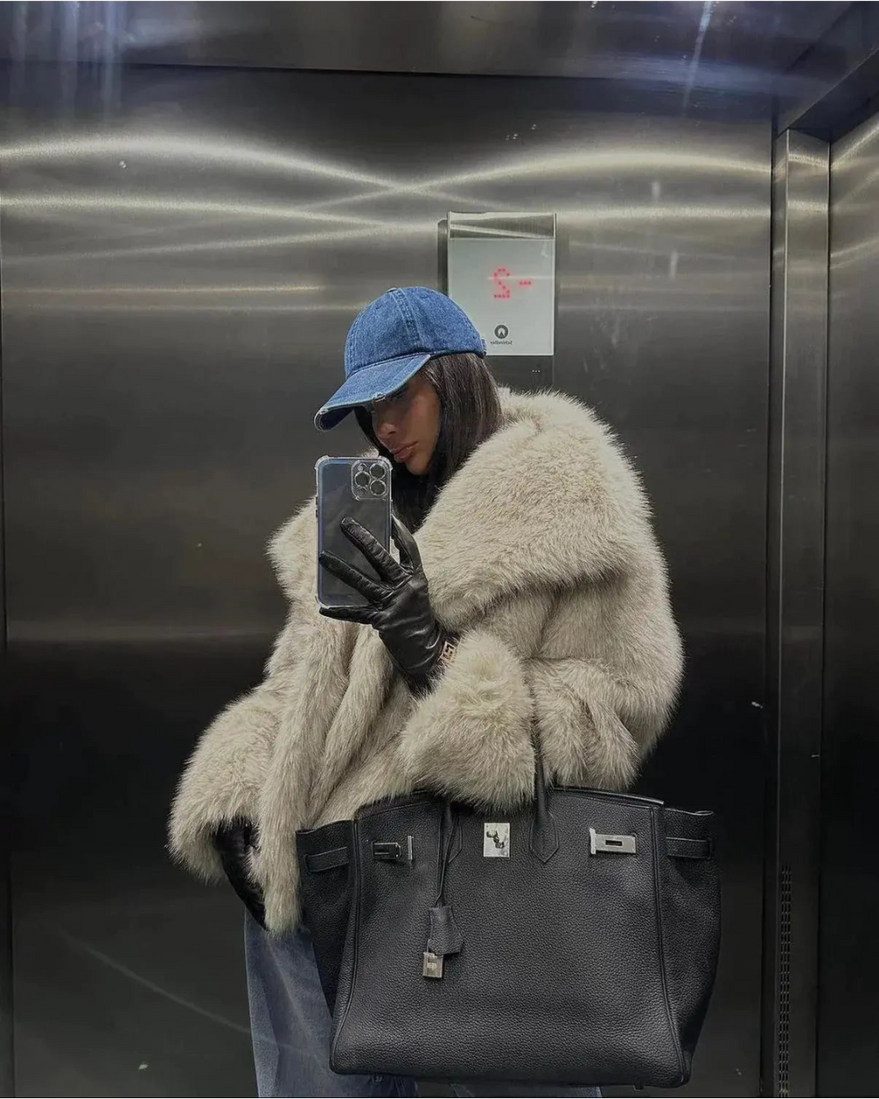 Bontjas Warm Damescoat Luxe Kwaliteit