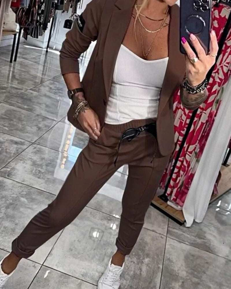 Dames Blazer Set Elegant en Stijlvol