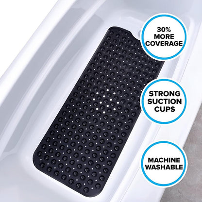 Antislip Badmatje met Zuignappen 99x40cm – Veiligheid & Drainage voor Bad en Douche