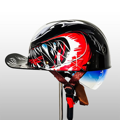 Motorhelm Halfopen Baseball Stijl DOT ECE Gecertificeerd Dagelijks Rijden Veiligheid Comfort Bescherming