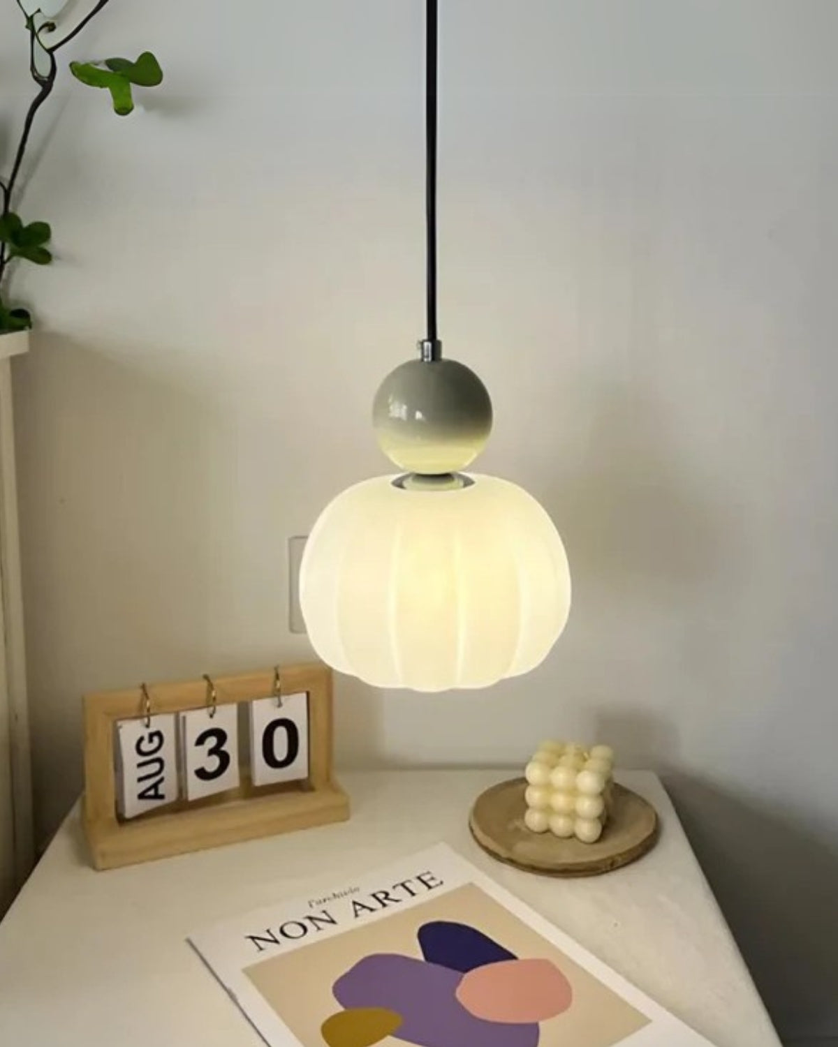 Art Deco Hanglamp Sculptuur met Warme Gloed voor Woonkamer Eetkamer