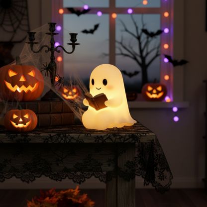 Spookjes Nachtlampje Handgemaakt Keramiek Warm Wit LED Sfeerverlichting Slaapkamer Cadeau