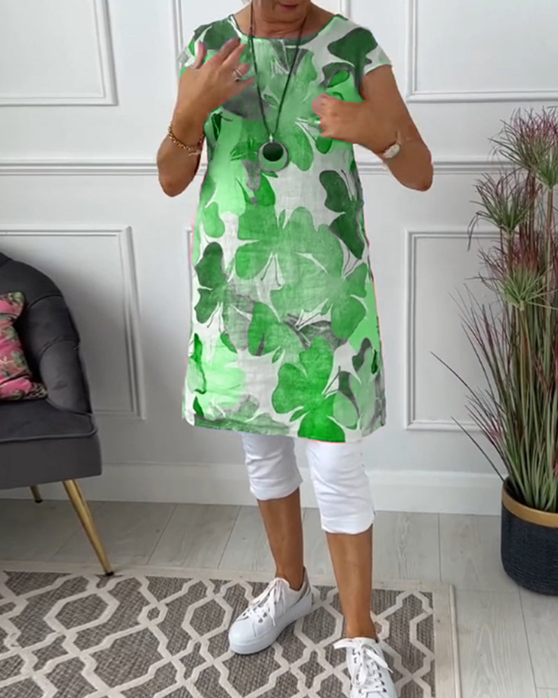 Bloemen Jurk Lange Mouw Elisa