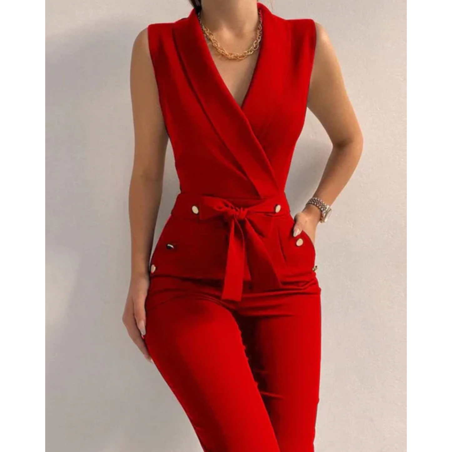 Mouwloze Jumpsuit Chic Comfortabele Zomerjurk