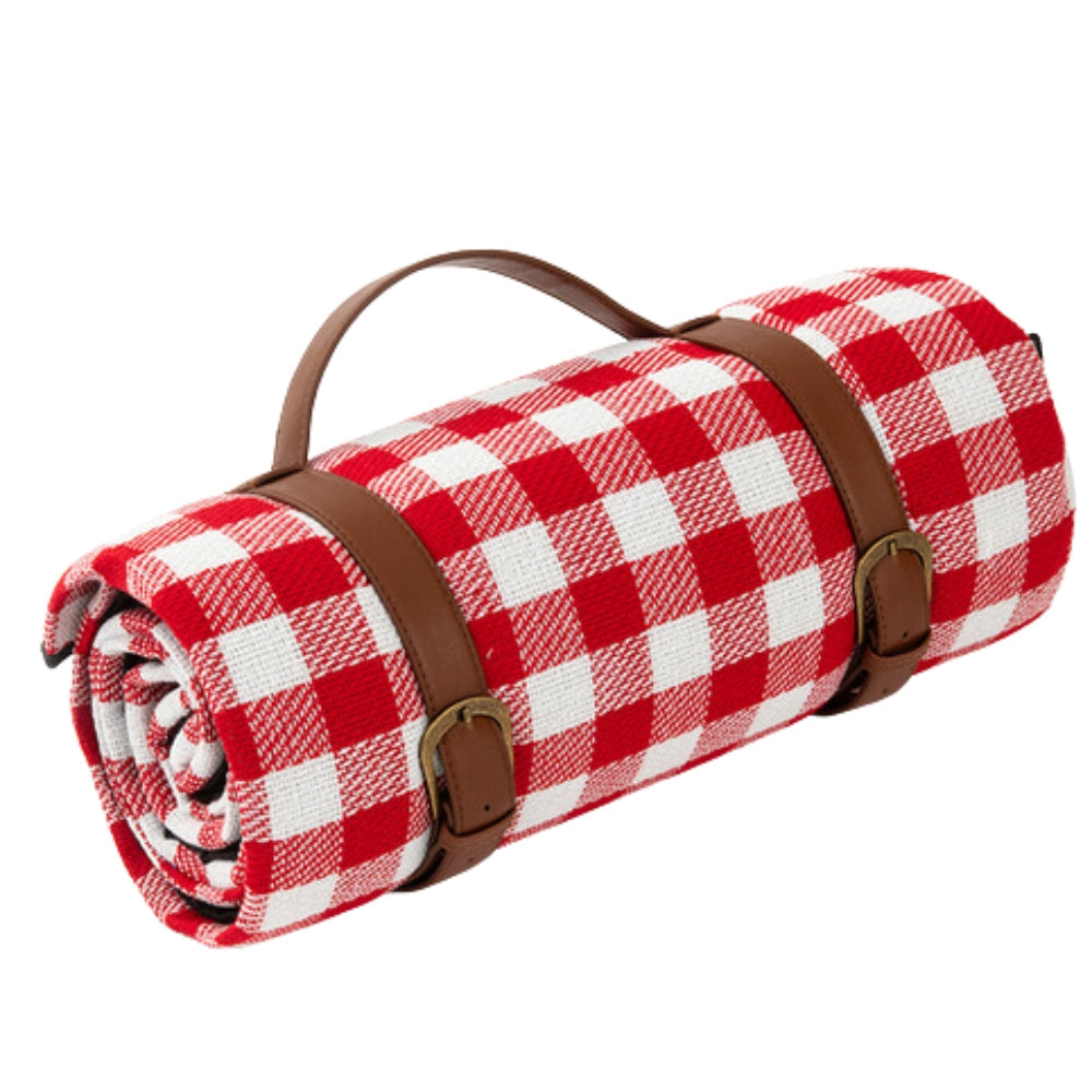 Waterdichte Opvouwbare Picknickkleed voor Buiten – Zachte Bovenzijde PEVA Onderzijde – Compact Draagbaar Strandkleed voor Picknick Camping Park