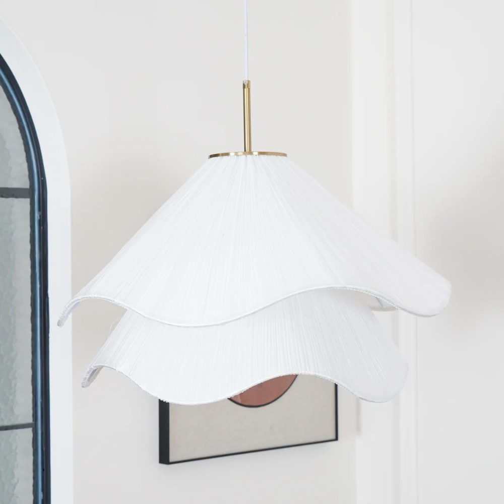 Hanglamp Japandi Stof Rond Scandinavisch Design E27 40-80cm Warm Licht