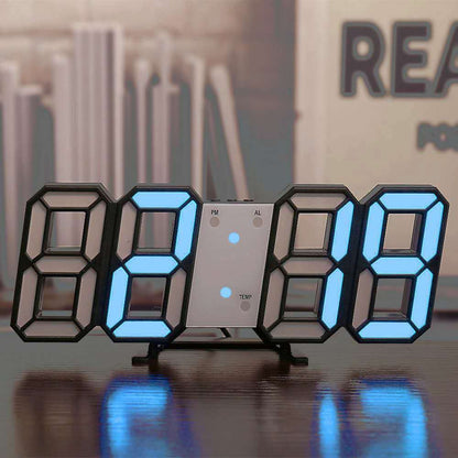Digitale Wandklok met Temperatuurweergave en Alarm – LED-Display met Automatische Helderheidsaanpassing