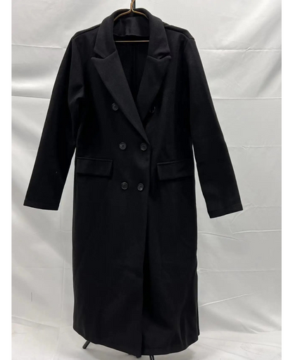 Dames Trenchcoat Lange Warme Herfst Winter Coat