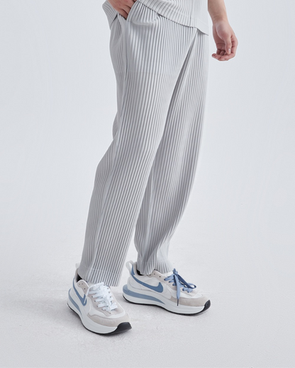 Elastische Mannenbroek Ribbels Losse Fit Comfortabele Stof