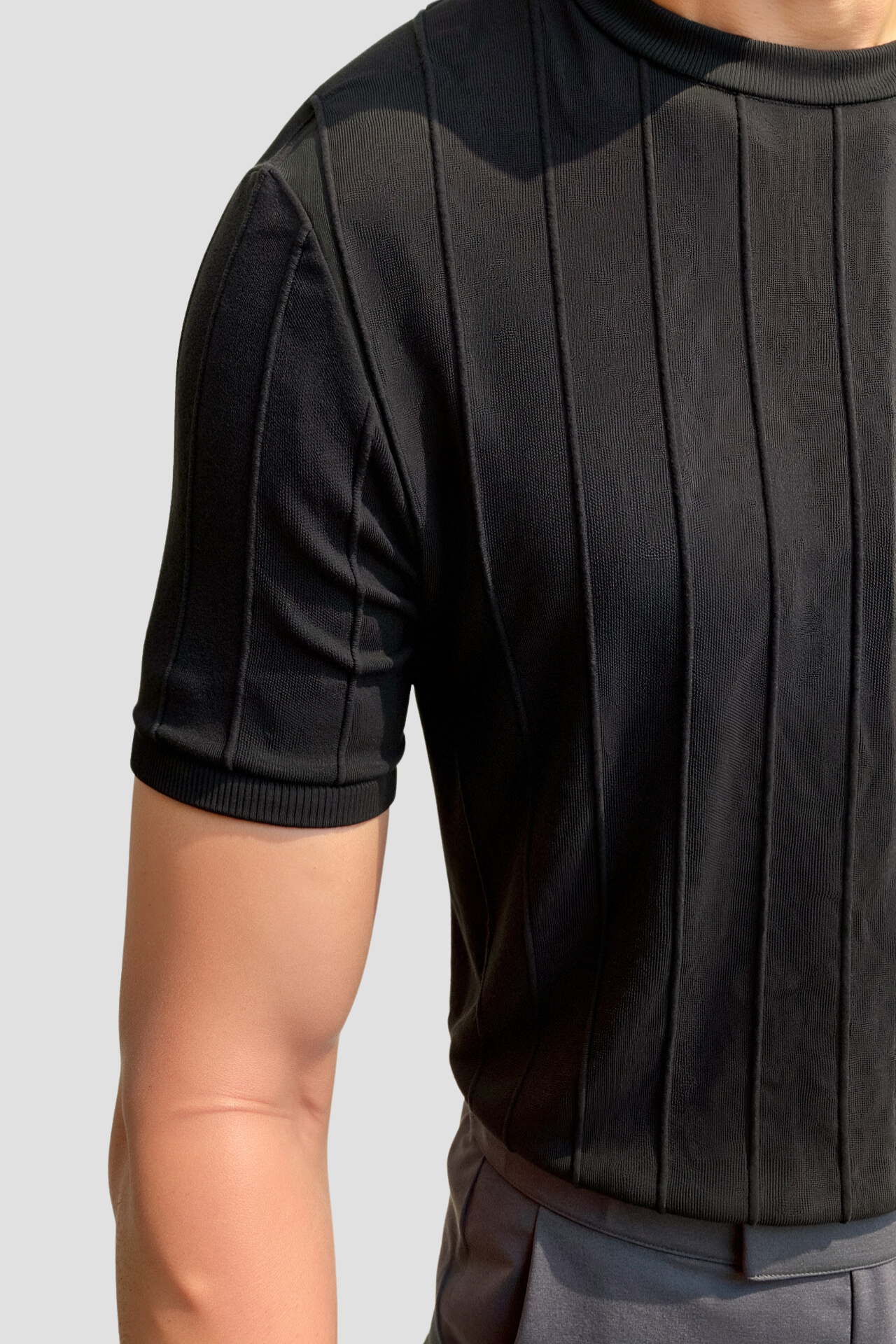 Heren T-Shirt Gestreept O-Hals Klassiek Casual