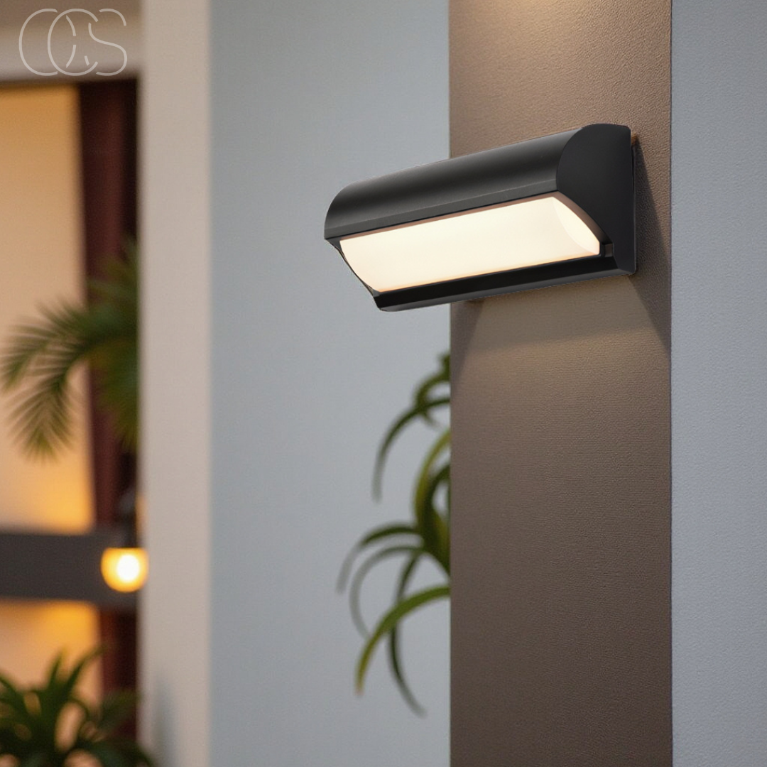 Buiten Wandlamp LED Zwart IP65 Waterdicht 3000K Warm Wit Tuin Balkon Gevel Modern