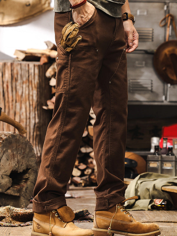 Heren Cargo Broek Straight Leg Utility Stijl