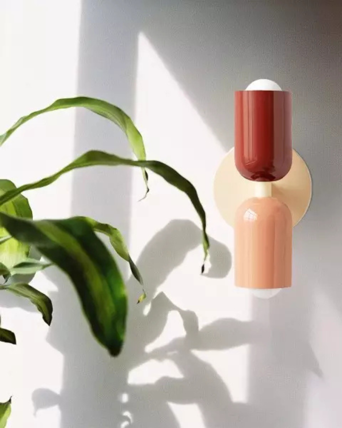 Wandlamp Dubbele Ronde Kap Zwart Frame Warm Sfeerlicht Slaapkamer Woonkamer Gang Minimalistische Wandverlichting Modern Japandi Scandinavisch Interieur