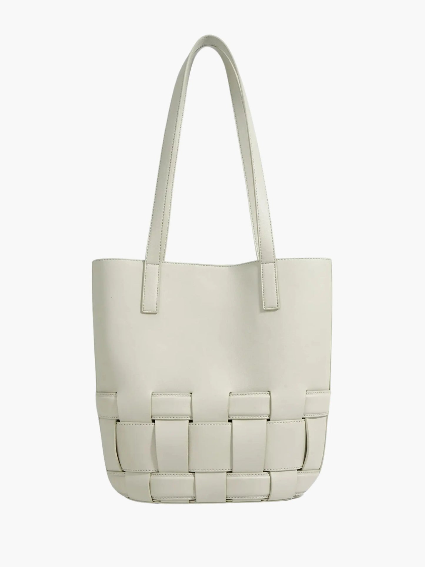 Leren Schouder tas voor Dames met Gevlochten Patroon