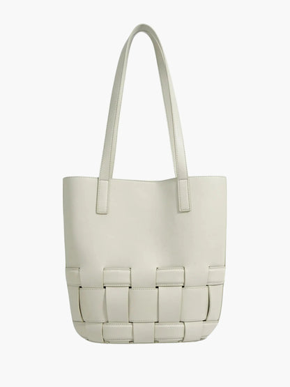 Leren Schouder tas voor Dames met Gevlochten Patroon