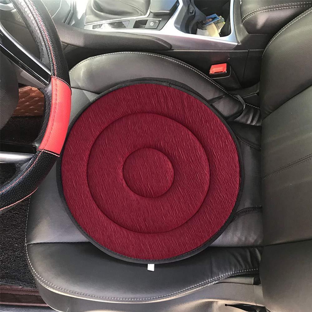 Draaibaar Zitkussen 360° Memory Foam Comfort Zwart Beige Koffie Rood Antislip voor Auto Kantoor Thuis Mobiliteitsondersteuning Ergonomische Zithulp