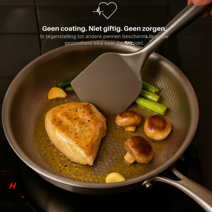 Titanium Pannenset 3-delig Inductie – Duurzaam Kookgerei zonder PFOA voor Gezond Koken