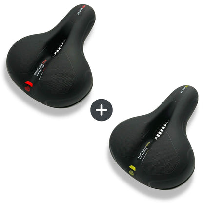 Ergonomisch Fietszadel met Geldemping Rood Blauw Geel Comfortabel Zadel voor Fiets Anti-Drukpunt