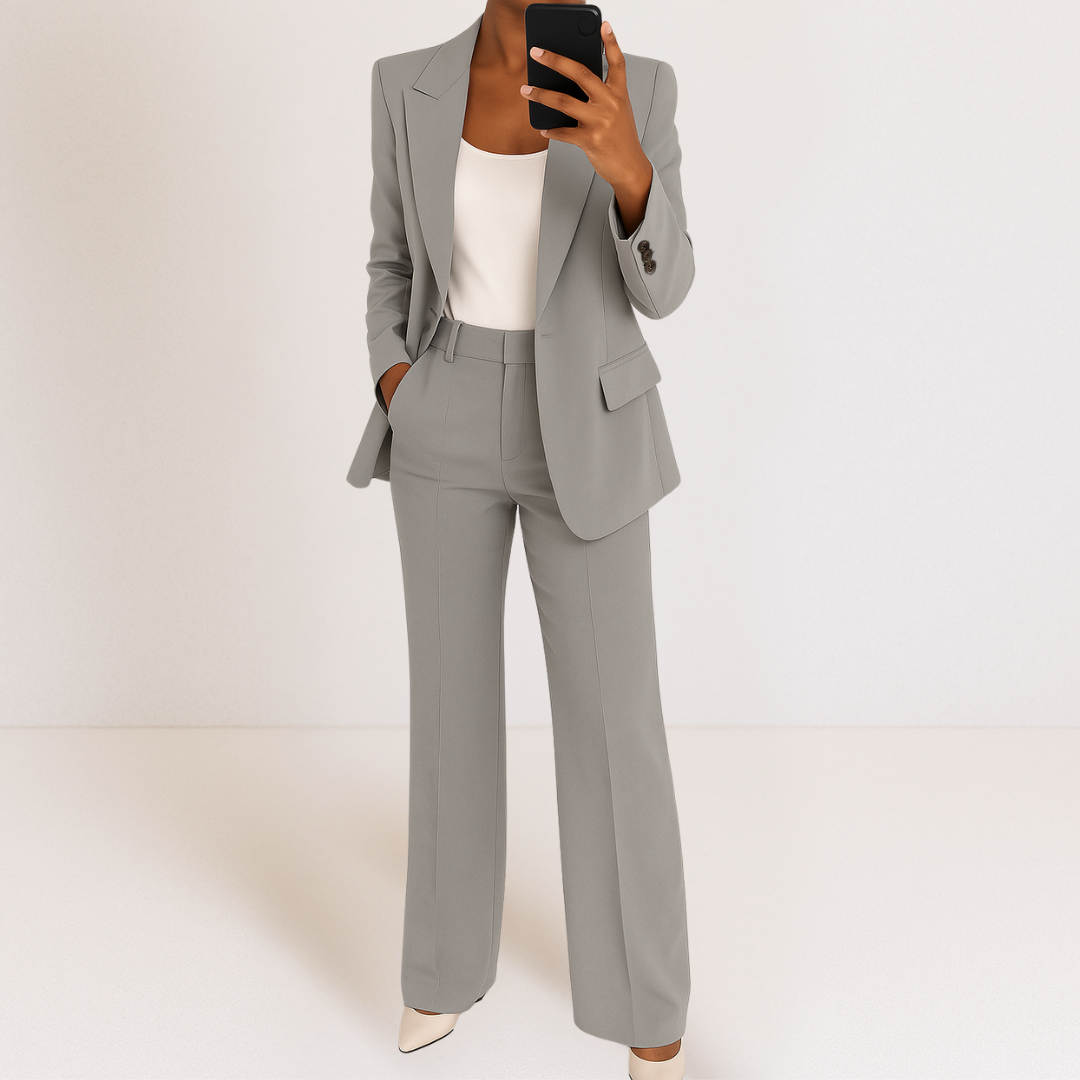 Dames Blazer Broek Set Tweedelig Kostuum