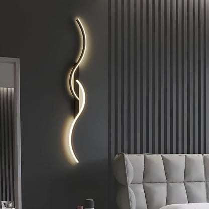 Moderne Gebogen Wandlamp voor Sfeervolle Binnenverlichting